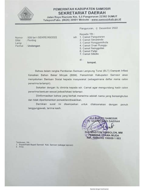 Surat Ke Camat Undangan Pdf