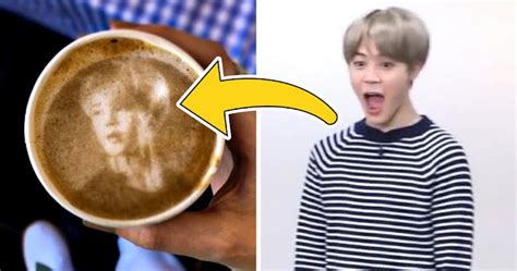 Want A Cup Of Bts S Jimin This Caf Prints His Face On Hot Drinks For His Birthday Event Koreaboo