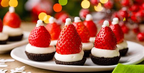 No-Bake Santa Hat Cheesecake Cookies (Easy and Healthy) - Miss Wish