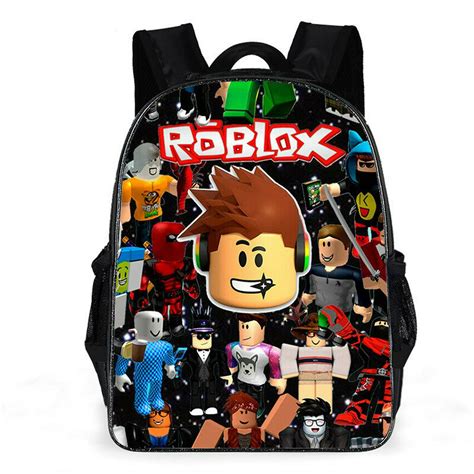 Roblox-mochila ROBLOX para estudiantes de primaria y secundaria, morral
