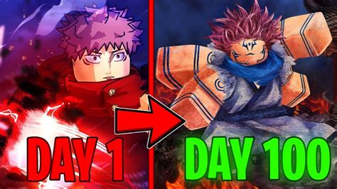 JUJUTSU INFINITE Surviving 100 Days As SUKUNA ITADORI In Roblox