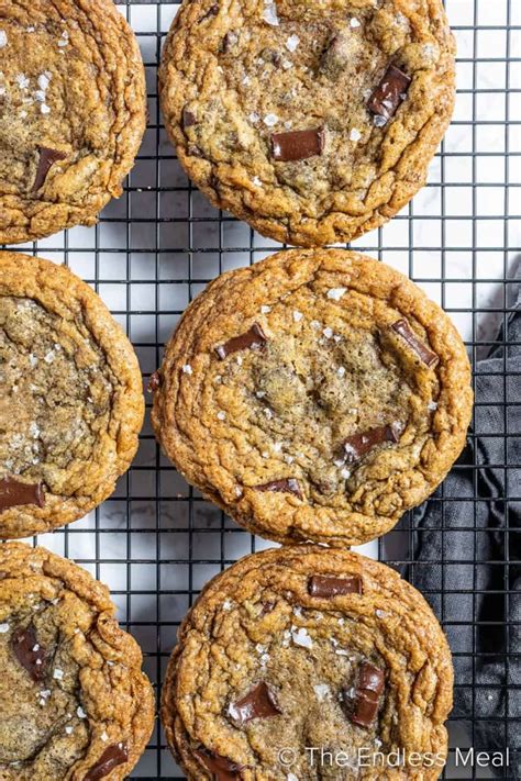 These Brown Butter Sea Salt Chocolate Chip Cookies Are Worth Hid
