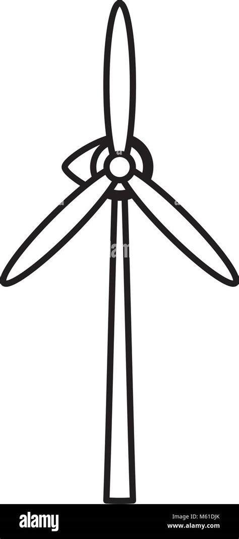 Wind Turbine Icon Over White Background Vector Illustration Stock Vector Image And Art Alamy