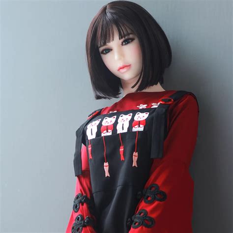 Cm Real Silicone Anime Sex Doll Realistic Vagina Flat Breast Anal