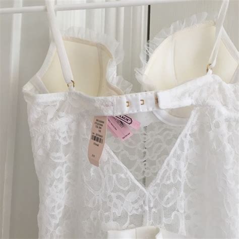 Victoria S Secret Intimates Sleepwear New Victorias Secret White Sexy Lingerie Babydoll
