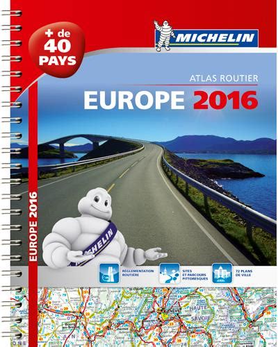 Atlas Routier Et Touristique Europe Format A4 Spirale Edition 2016