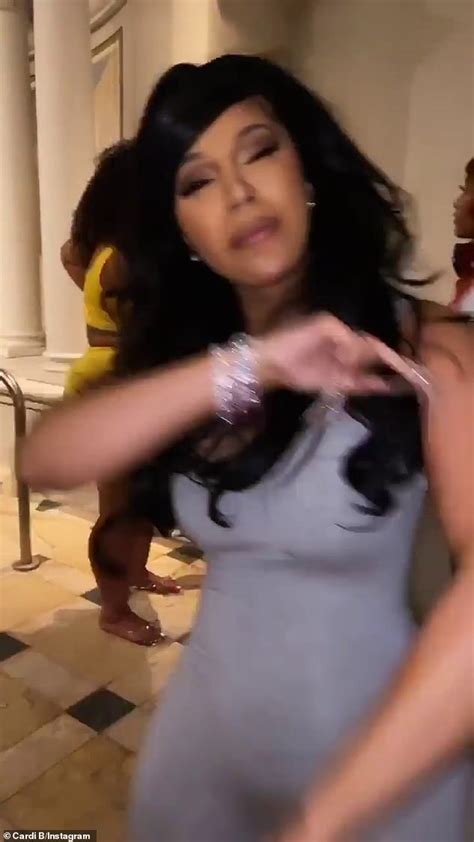 Cardi B Flaunts Her Curves In A Pink String Bikini As She Celebrates Th Birthday In Las Vegas