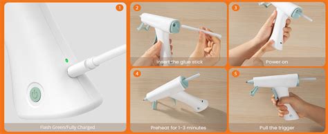 Amazon Htvront Cordless Hot Glue Gun Auto Shut Off Mah Battery Usb C Rechargeable