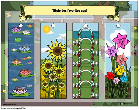 Marcador Tema Floral Snemalna Knjiga Ki Pt Examples