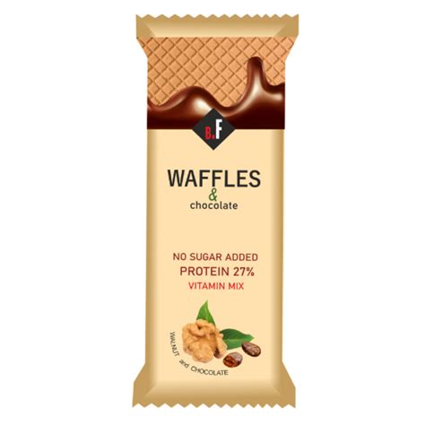 Протеиновая вафля Beauty Fit Waffles, 40 г, Грецкий орех-шоколад купить ...