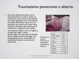 Traumatismo Abdominal Ppt