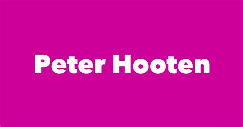 Peter Hooten Spouse Children Birthday And More