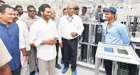 Cm Inaugurates Ail Dixon Tech Unit At Kopparthi Cluster