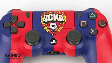 Геймпад для PS4 кастомизированный коллекции ФК ЦСКА "Красно-синий ...