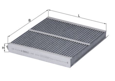 Pollen Cabin Filter Fits Bmw Z E E To Mahle