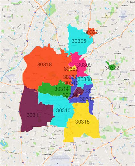 Zip Codes in Atlanta