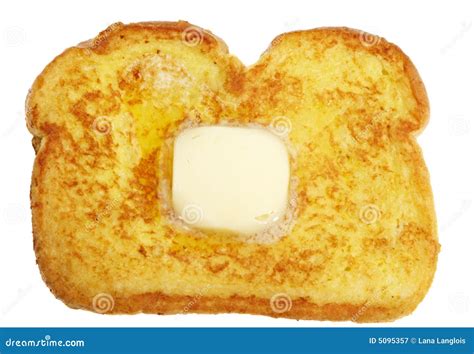 French Toast With Butter Stock Image Image Of Isolated 5095357