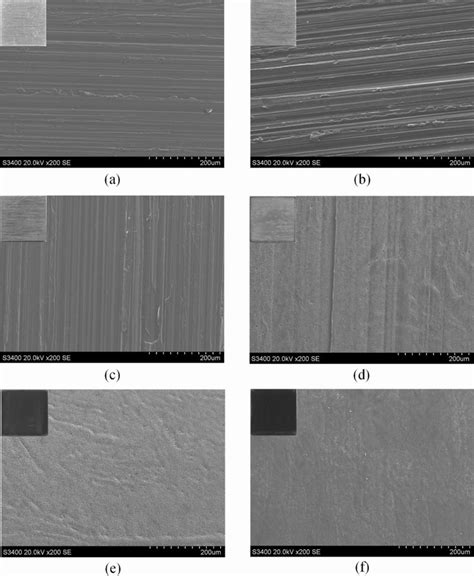 Sem Images Of Machined Surfaces After S At Different Current