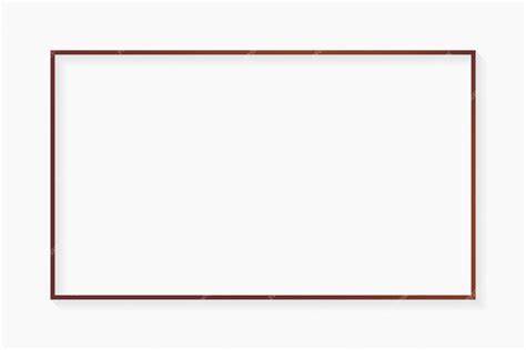 Прямоугольная бронзовая рамка на белом фоне | Бесплатно векторы