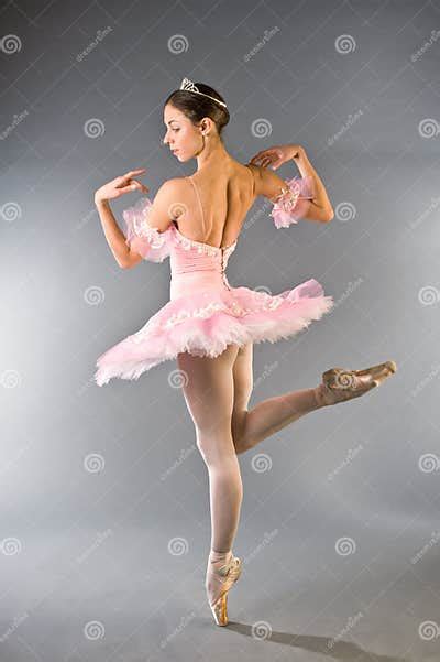 Young Beautiful Ballerina Dancing Gracefully Stock Image Image Of