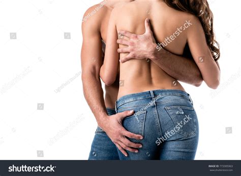 Cropped Back View Sensual Half Naked Stock Photo Shutterstock