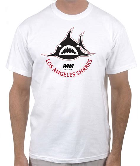 Buy the Los Angeles Sharks 1972 WHA Hockey T-Shirt : Slingshot Hockey