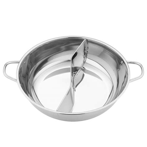 Buy Hot Pot S Type Hot Pot Cooker Stainless Steel Shabu Hot Pot With Divider Yin Yangg Hot Pot