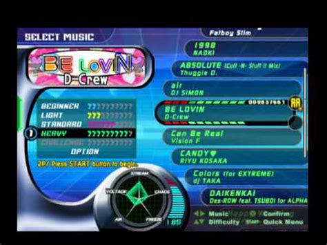 Dance Dance Revolution Extreme Song List Youtube