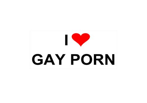 Flexible Magnets I Love Gay Porn Magnetic Bumper Sticker Prank