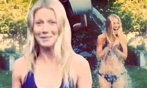 Gwyneth Paltrow Takes On The Als Ice Bucket Challenge In A Bikini