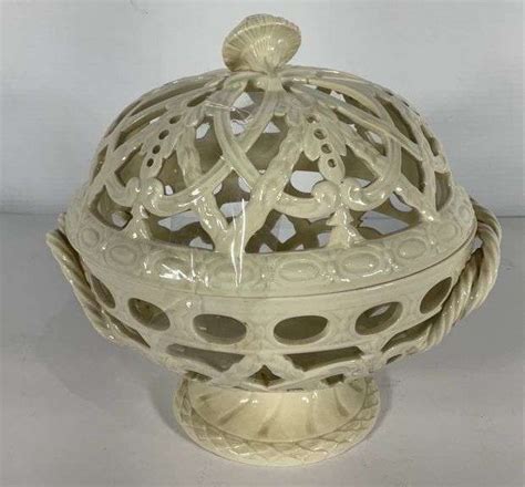 Wedgwood Cream Orange Bowl With Lid Hash Auctions