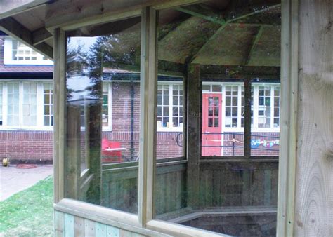 75m Octagonal Gazebo Clad And Glazed Sides Pentagon Play