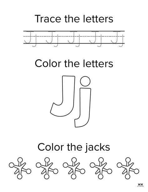 Letter J Worksheets - 50 FREE Printables | Printabulls