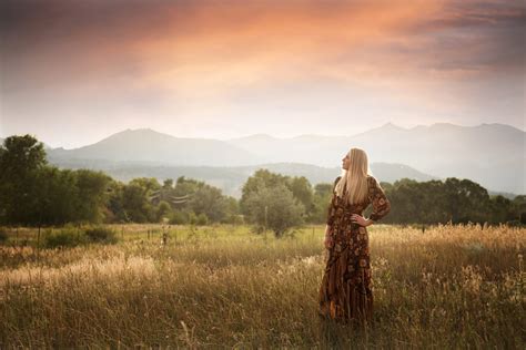 senior high school photo session at sunset - Boulder portrait photographer
