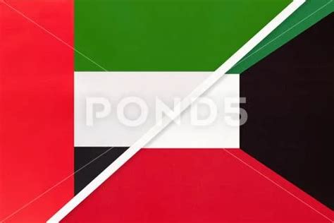 United Arab Emirates Or UAE And Kuwait Symbol Of National Flags From