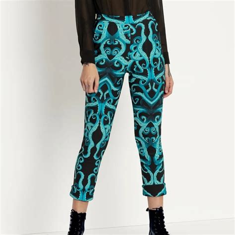 Blackmilk Pants Jumpsuits Blackmilk Hug Of Cthulhu Cuffed Pants