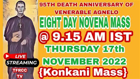 Fr Agnelo Novena Konkani Mass Live Th November Am Pilar