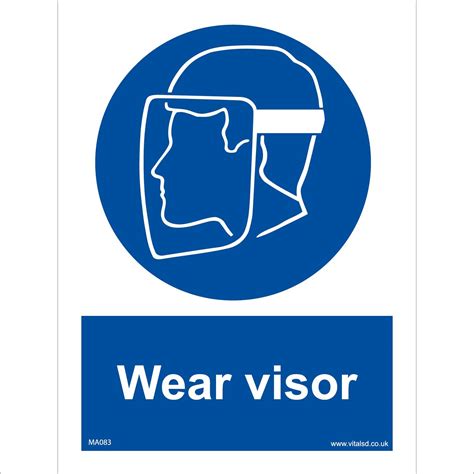 (450 x 600mm - 18 x 24, Dibond / Composite Aluminium) MA083 Wear Visor