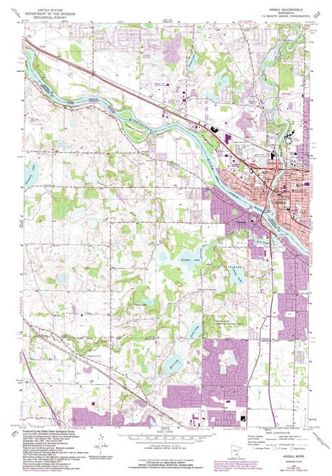 Anoka Topographic Map MN USGS Topo Quad 45093b4