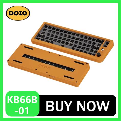 Jual DOIO KB66B 01 Keyboard Aluminium Alloy Dual Mode With Knob Hot Swap RGB Gaming Mechanical