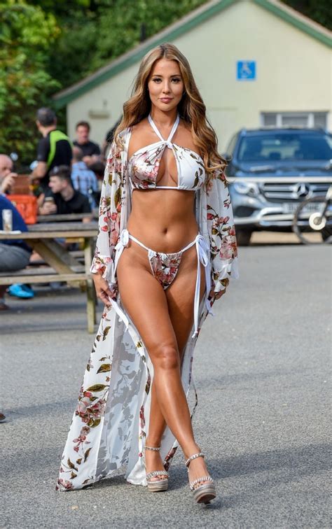 YAZMIN OUKHELLOU In Bikini At A Pool Party In Essex 08 22 2019 HawtCelebs