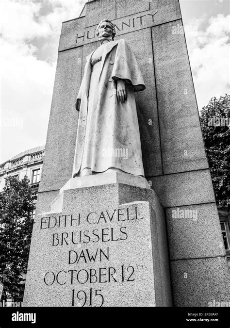 Edith Cavell Statue, London, England, UK, GB Stock Photo - Alamy