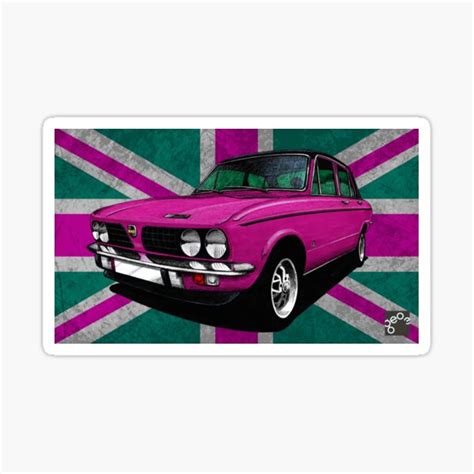 Geo3doodles Triumph Dolomite Sprint Doodle Sticker For Sale By