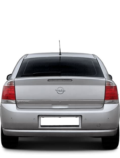 Opel Vectra 2005 2008 Dimensions Rear View