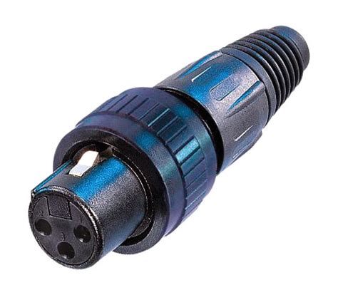 Neutrik Nc Fx Spec Xlr Fiche Pour Cable Femelle Pts Avec Bague De