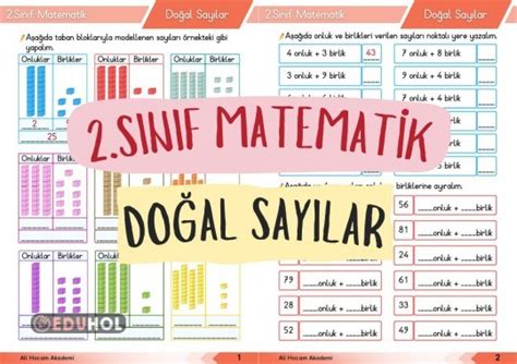 2 Sınıf Matematik Doğal Sayıla Eduhol Etkinlik İndir Oyun Oyna