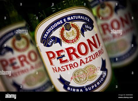 Peroni Nastro Azzurro bottle of Italian beer Peroni Nastro Azzurro is ...