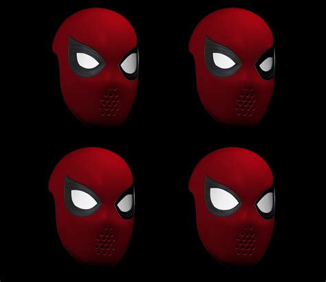 Spider Man Homecoming Faceshell Lenses 3d Model Turbosquid 1218186