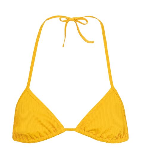 Praia Triangle Bikini Top In Orange Tropic Of C Mytheresa
