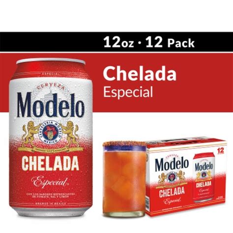 Modelo Chelada Especial Mexican Import Flavored Beer, 12 cans / 12 fl ...